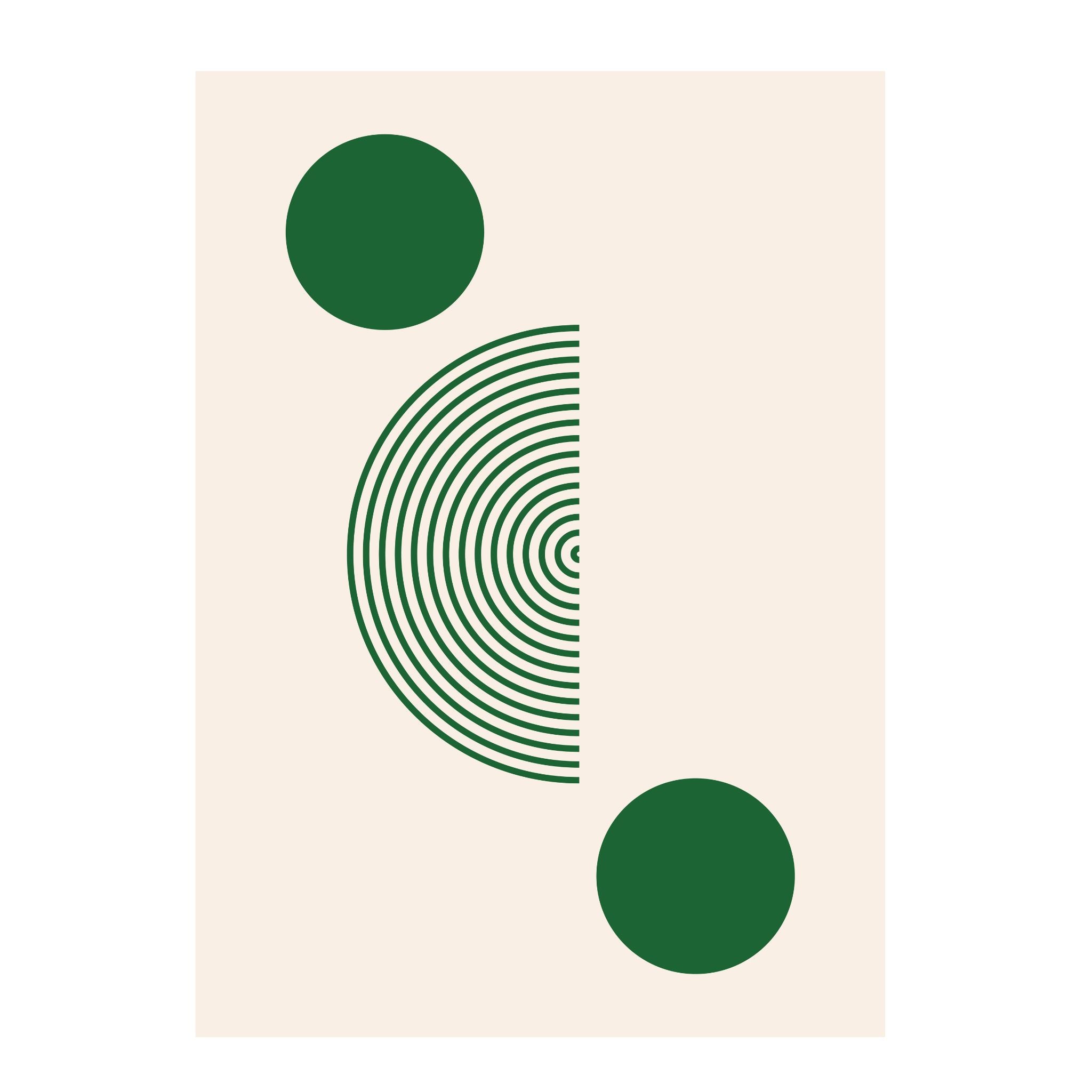 Boho art print 2 Green