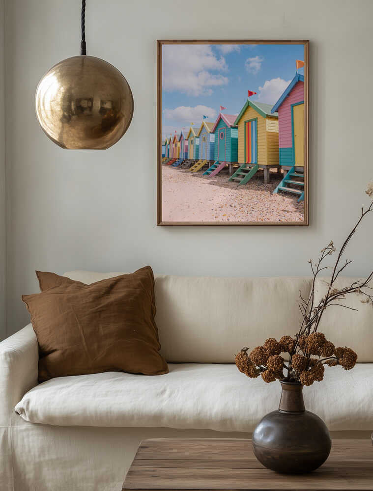 Colorful Beach Huts