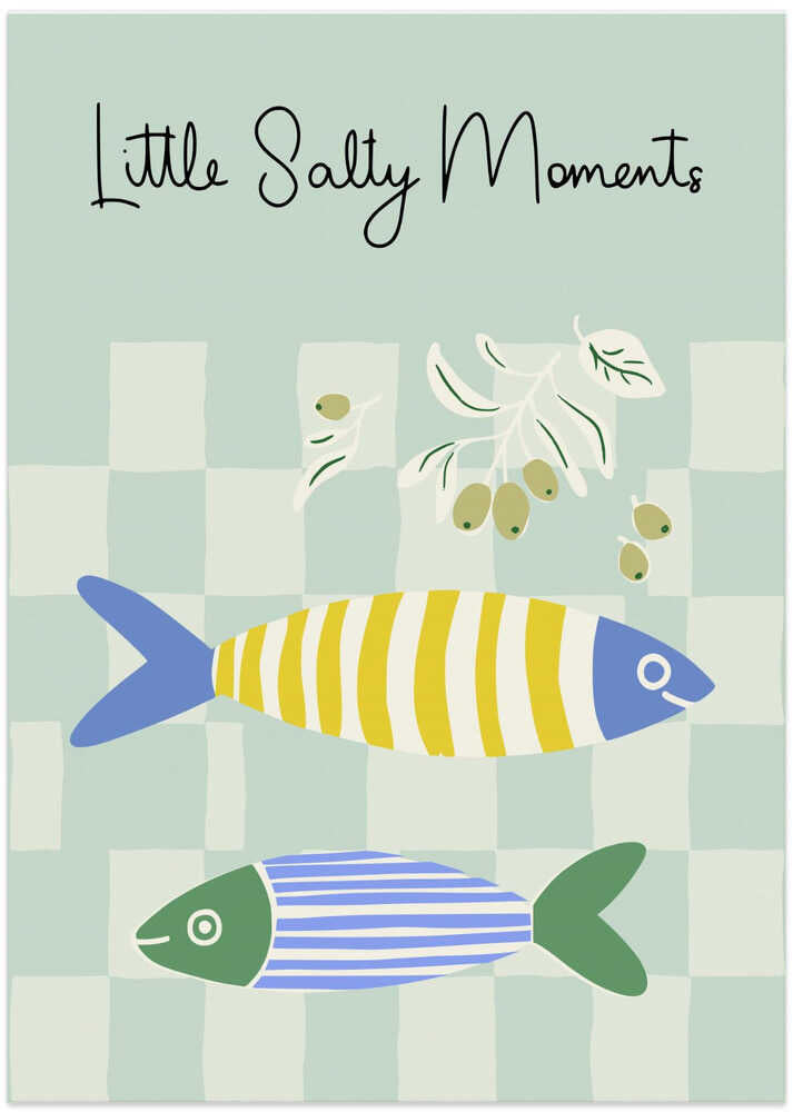 Striped Fish and Olives