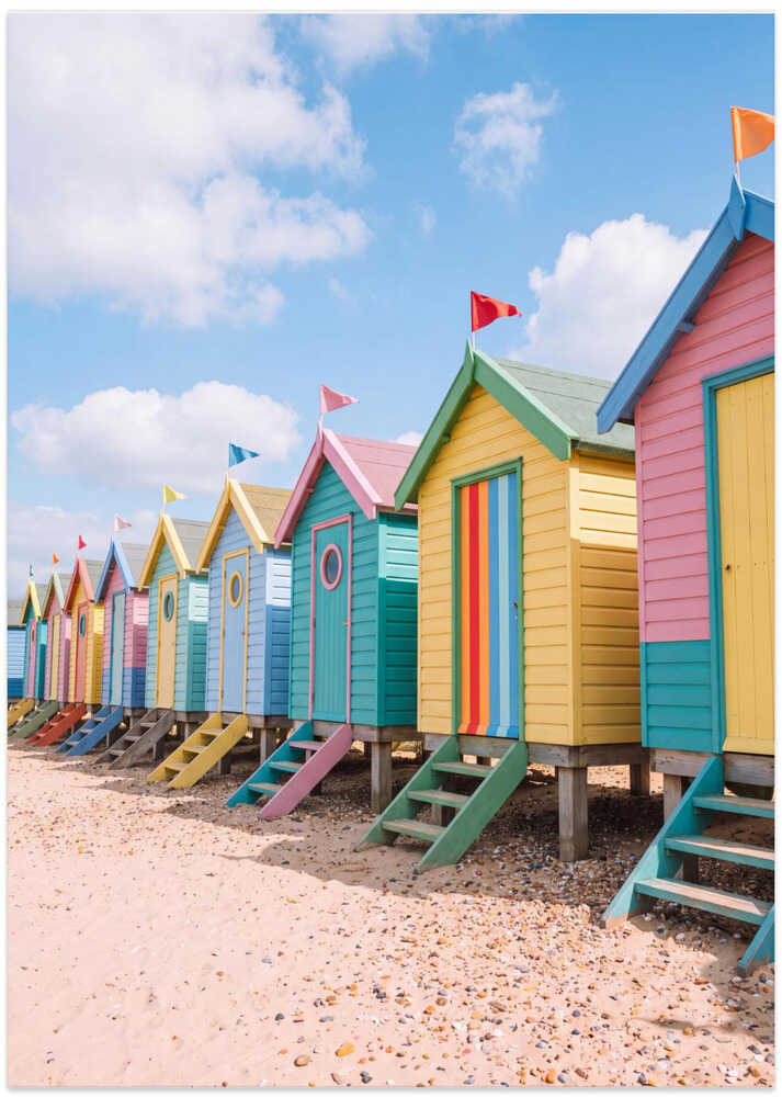 Colorful Beach Huts