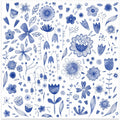 Whimsical Blue Flowers
